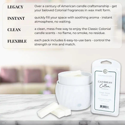 Caribbean Cotton Wax Melt, 2.75 oz