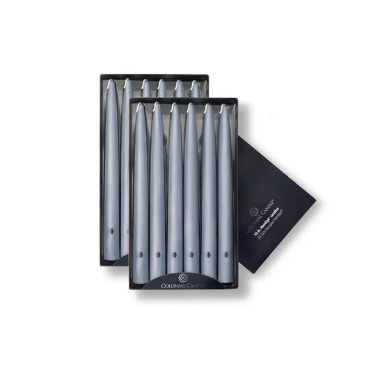 10" Wedgewood Handipt Taper, 12 Pack