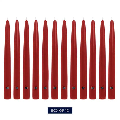 10" Red Handipt Taper, 12 Pack