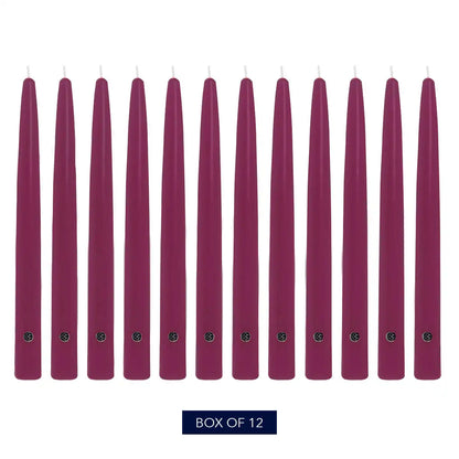 10" Mulberry Handipt Taper, 12 Pack