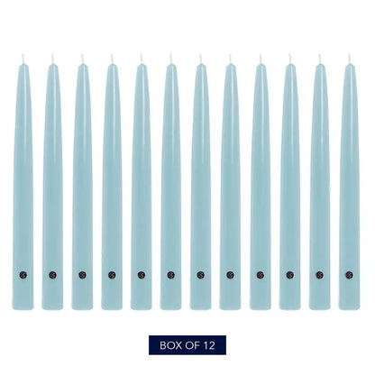 10" Coastal Blue Handipt Taper, 12 Pack