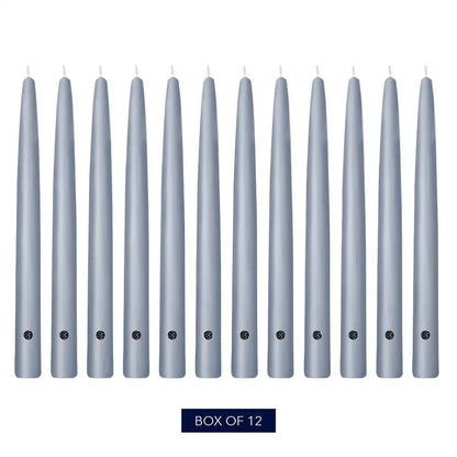 12" Wedgewood Handipt Taper, 12 Pack