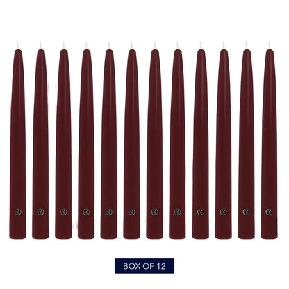 12" Mulberry Handipt Taper, 12 Pack