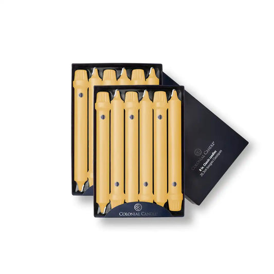 8" Limoncello Classic Dinner Candle, 12 Pack