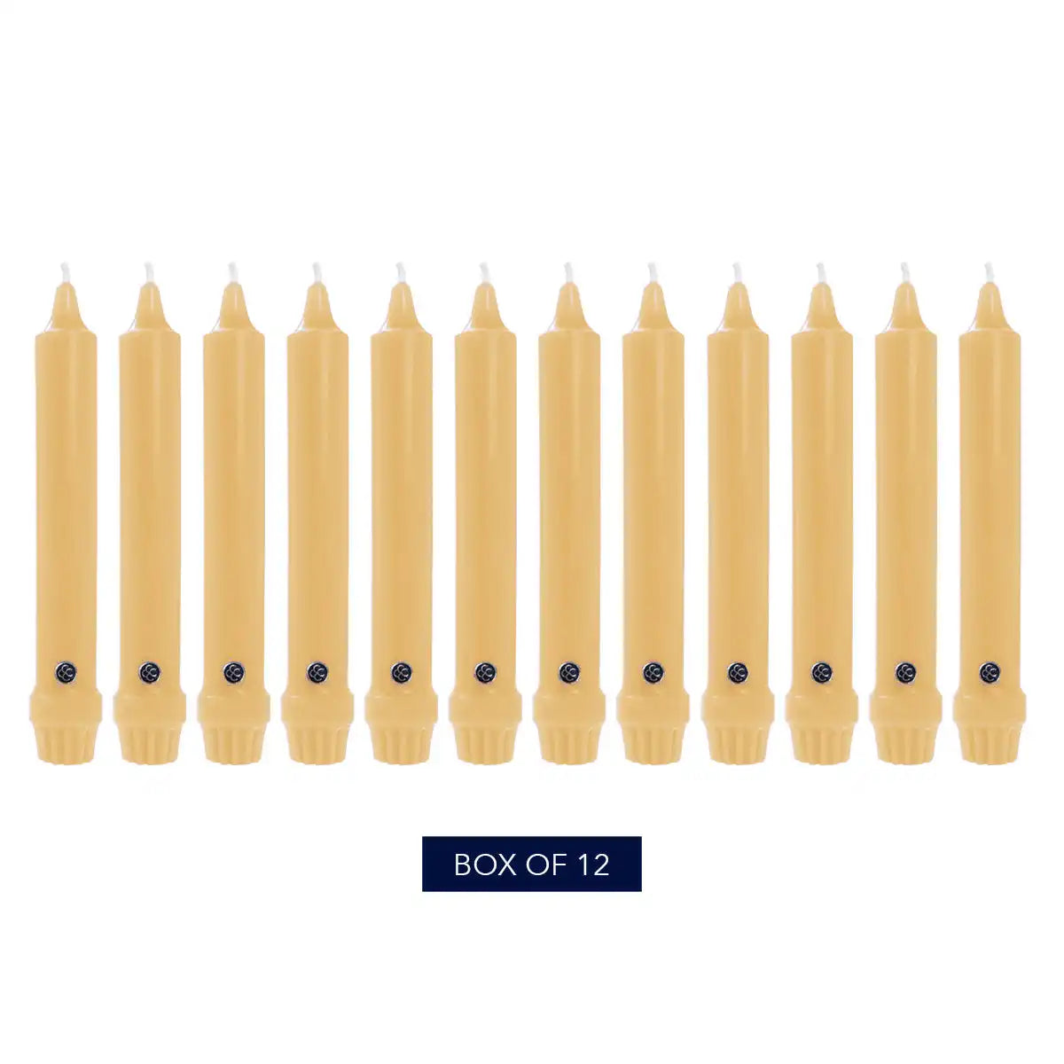 8" Limoncello Classic Dinner Candle, 12 Pack