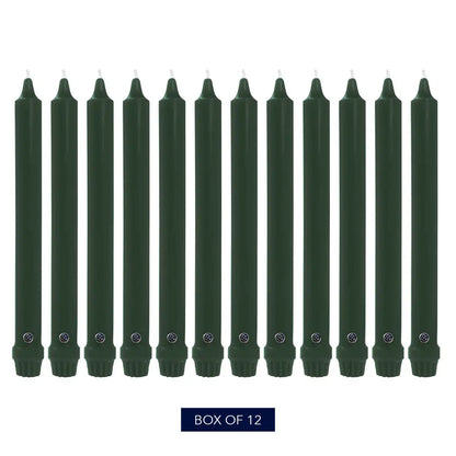 8" Evergreen Classic Dinner Candle, 12 Pack