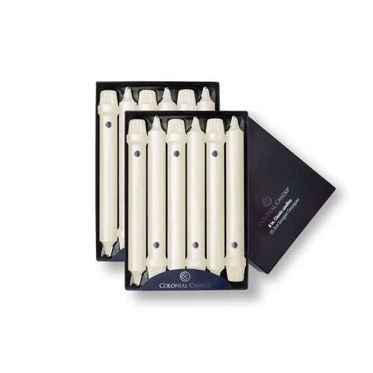 8" Ivory Classic Dinner Candle, 12 Pack