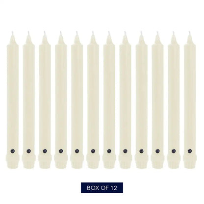 8" Ivory Classic Dinner Candle, 12 Pack
