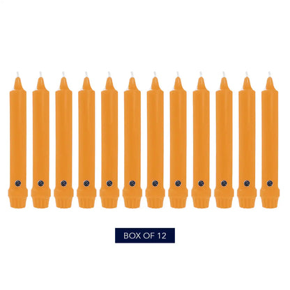 8" Caramel Classic Dinner Candle, 12 Pack