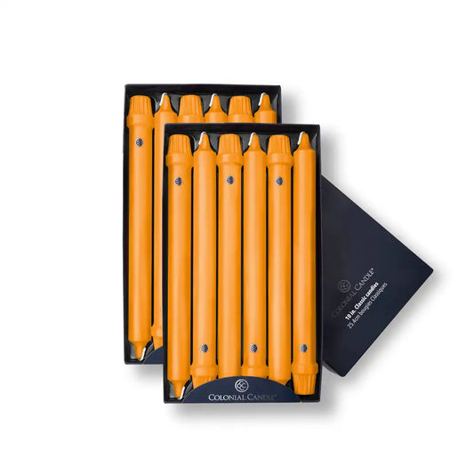 10" Caramel Classic Dinner Candle, 12 Pack
