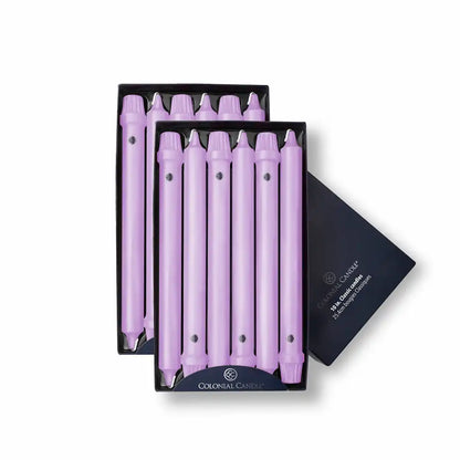 10" Lilac Classic Dinner Candle, 12 Pack
