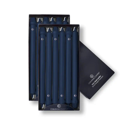 12" Indigo Classic Dinner Candle, 12 Pack