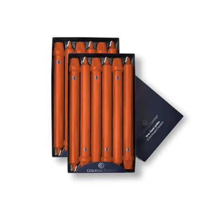10" Pumpkin Classic Dinner Candle, 12 Pack